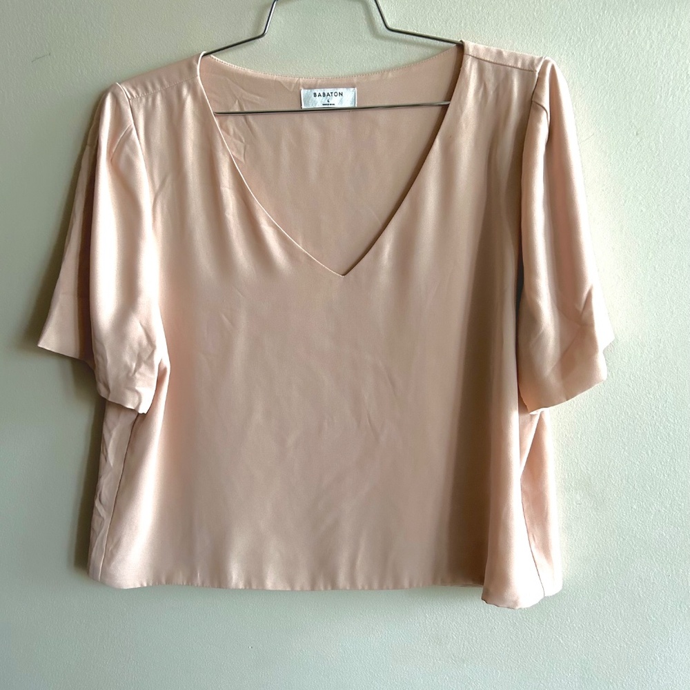 Babaton Randy Blouse – Dusty Pink – Size L
